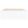 Weißer Bettrahmen 90x200 cm von , Betten und Lattenroste - Ref: Foro24-3203824, Preis: 118,96 €, Rabatt: %