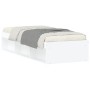 Estructura de cama blanca 75x190 cm de , Camas y somieres - Ref: Foro24-3203845, Precio: 132,51 €, Descuento: %
