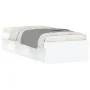 White bed frame 75x190 cm by , Beds and slatted bases - Ref: Foro24-3203845, Price: 128,20 €, Discount: %