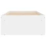 White bed frame 75x190 cm by , Beds and slatted bases - Ref: Foro24-3203845, Price: 128,20 €, Discount: %