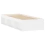White bed frame 75x190 cm by , Beds and slatted bases - Ref: Foro24-3203845, Price: 128,20 €, Discount: %