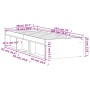 Weißer Bettrahmen 75x190 cm von , Betten und Lattenroste - Ref: Foro24-3203845, Preis: 132,64 €, Rabatt: %