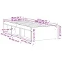 White bed frame 75x190 cm by , Beds and slatted bases - Ref: Foro24-3203845, Price: 128,20 €, Discount: %