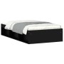 Black bed frame 90x190 cm by , Beds and slatted bases - Ref: Foro24-3203839, Price: 145,93 €, Discount: %