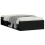 Black bed frame 90x190 cm by , Beds and slatted bases - Ref: Foro24-3203839, Price: 145,93 €, Discount: %