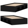 Black bed frame 90x190 cm by , Beds and slatted bases - Ref: Foro24-3203839, Price: 145,93 €, Discount: %