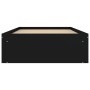 Black bed frame 90x190 cm by , Beds and slatted bases - Ref: Foro24-3203839, Price: 145,93 €, Discount: %