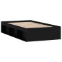 Black bed frame 90x190 cm by , Beds and slatted bases - Ref: Foro24-3203839, Price: 145,93 €, Discount: %