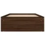 Estructura de cama roble marrón 90x200 cm de , Camas y somieres - Ref: Foro24-3203830, Precio: 146,48 €, Descuento: %