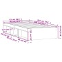 Estructura de cama roble marrón 90x200 cm de , Camas y somieres - Ref: Foro24-3203830, Precio: 148,82 €, Descuento: %