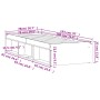 Estructura de cama roble marrón 75x190 cm de , Camas y somieres - Ref: Foro24-3203851, Precio: 112,99 €, Descuento: %