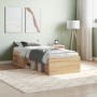 Estructura de cama roble Sonoma 75x190 cm de , Camas y somieres - Ref: Foro24-3203847, Precio: 103,67 €, Descuento: %