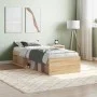 Estructura de cama roble Sonoma 75x190 cm de , Camas y somieres - Ref: Foro24-3203847, Precio: 100,62 €, Descuento: %