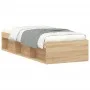 Estructura de cama roble Sonoma 75x190 cm de , Camas y somieres - Ref: Foro24-3203847, Precio: 100,62 €, Descuento: %