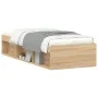 Bettgestell aus Sonoma-Eiche, 75 x 190 cm von , Betten und Lattenroste - Ref: Foro24-3203847, Preis: 103,78 €, Rabatt: %
