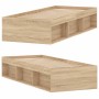 Estructura de cama roble Sonoma 75x190 cm de , Camas y somieres - Ref: Foro24-3203847, Precio: 103,67 €, Descuento: %