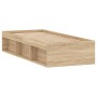 Estructura de cama roble Sonoma 75x190 cm de , Camas y somieres - Ref: Foro24-3203847, Precio: 103,67 €, Descuento: %