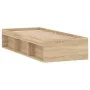 Estructura de cama roble Sonoma 75x190 cm de , Camas y somieres - Ref: Foro24-3203847, Precio: 100,62 €, Descuento: %