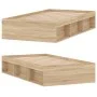 Sonoma oak bed frame 90x200 cm by , Beds and slatted bases - Ref: Foro24-3203826, Price: 110,58 €, Discount: %