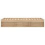Estructura de cama roble Sonoma 90x200 cm de , Camas y somieres - Ref: Foro24-3203826, Precio: 110,46 €, Descuento: %
