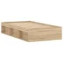 Bettgestell aus Sonoma-Eiche, 90 x 200 cm von , Betten und Lattenroste - Ref: Foro24-3203826, Preis: 110,58 €, Rabatt: %