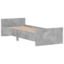 Concrete gray engineered wood bed frame 75x190 cm by , Beds and slatted bases - Ref: Foro24-835949, Price: 79,12 €, Discount: %