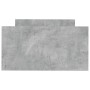 Concrete gray engineered wood bed frame 75x190 cm by , Beds and slatted bases - Ref: Foro24-835949, Price: 79,12 €, Discount: %