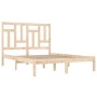 Solid pine wood bed frame 160x200 cm by , Beds and slatted bases - Ref: Foro24-3104553, Price: 130,20 €, Discount: %