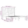 Estructura de cama de madera maciza de pino 160x200 cm de , Camas y somieres - Ref: Foro24-3104553, Precio: 124,84 €, Descuen...