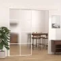Schiebetür aus ESG-Glas und weißem Aluminium, 102,5 x 205 cm von , Türen für zu Hause - Ref: Foro24-151677, Preis: 184,23 €, ...