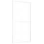 Schiebetür aus ESG-Glas und weißem Aluminium, 102,5 x 205 cm von , Türen für zu Hause - Ref: Foro24-151677, Preis: 184,23 €, ...