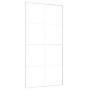 Puerta corredera ESG vidrio y aluminio blanca 102,5x205 cm