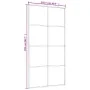 Schiebetür aus ESG-Glas und weißem Aluminium, 102,5 x 205 cm von , Türen für zu Hause - Ref: Foro24-151677, Preis: 184,23 €, ...