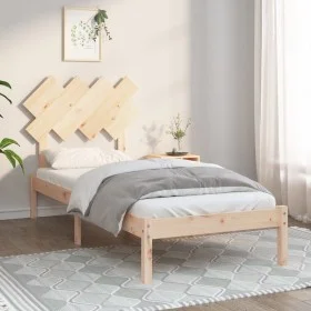 Solid wood single bed frame 90x190 cm by , Beds and slatted bases - Ref: Foro24-3104833, Price: 78,08 €, Discount: %