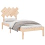 Solid wood single bed frame 90x190 cm by , Beds and slatted bases - Ref: Foro24-3104833, Price: 80,21 €, Discount: %