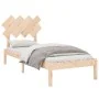 Solid wood single bed frame 90x190 cm by , Beds and slatted bases - Ref: Foro24-3104833, Price: 78,08 €, Discount: %