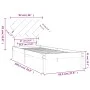 Solid wood single bed frame 90x190 cm by , Beds and slatted bases - Ref: Foro24-3104833, Price: 78,08 €, Discount: %
