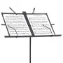 Black steel sheet music stand by , Music stands - Ref: Foro24-70074, Price: 19,60 €, Discount: %