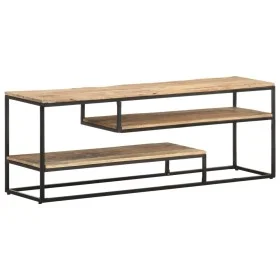 Mueble para TV de madera maciza de mango rugosa 130x30x45 cm de , Muebles TV - Ref: Foro24-321623, Precio: 148,43 €, Descuent...
