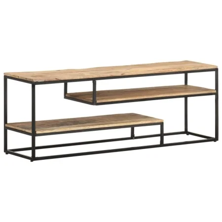 Solid rough mango wood TV cabinet 130x30x45 cm by , TV Furniture - Ref: Foro24-321623, Price: 148,43 €, Discount: %