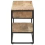 Solid rough mango wood TV cabinet 130x30x45 cm by , TV Furniture - Ref: Foro24-321623, Price: 148,43 €, Discount: %