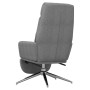 Relaxation armchair with footrest in light gray fabric by , Armchairs - Ref: Foro24-3097524, Price: 136,10 €, Discount: %