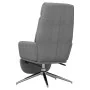 Relaxation armchair with footrest in light gray fabric by , Armchairs - Ref: Foro24-3097524, Price: 133,98 €, Discount: %