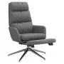 Relaxation armchair with footrest in light gray fabric by , Armchairs - Ref: Foro24-3097524, Price: 133,98 €, Discount: %