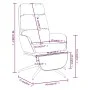Sillón de relax con reposapiés tela gris claro de , Sillones - Ref: Foro24-3097524, Precio: 133,98 €, Descuento: %