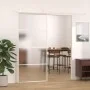 ESG-Schiebetür aus weißem Glas und Aluminium, 90 x 205 cm von , Türen für zu Hause - Ref: Foro24-151661, Preis: 180,63 €, Rab...