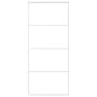ESG white glass and aluminum sliding door 90x205 cm by , Doors for the home - Ref: Foro24-151661, Price: 180,59 €, Discount: %