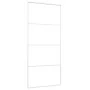 ESG-Schiebetür aus weißem Glas und Aluminium, 90 x 205 cm von , Türen für zu Hause - Ref: Foro24-151661, Preis: 180,63 €, Rab...