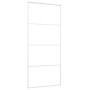 ESG-Schiebetür aus weißem Glas und Aluminium, 90 x 205 cm von , Türen für zu Hause - Ref: Foro24-151661, Preis: 171,30 €, Rab...