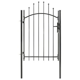 Schwarzes Gartentor aus Stahl 1x2 m von vidaXL, Gartentore - Ref: Foro24-143060, Preis: 140,13 €, Rabatt: %